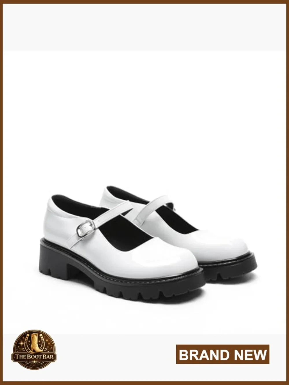 Closed Toe Chunky Block Heel Platform Shoes Mary Jane Pumps - Picture 5 of 7